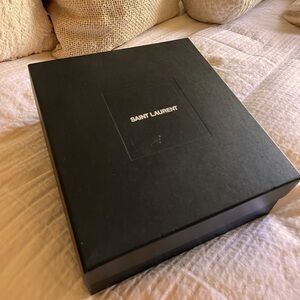 Black YSL Cassandra heel - size 38 ( 7 1/2 ) worn for one hour. Like new.